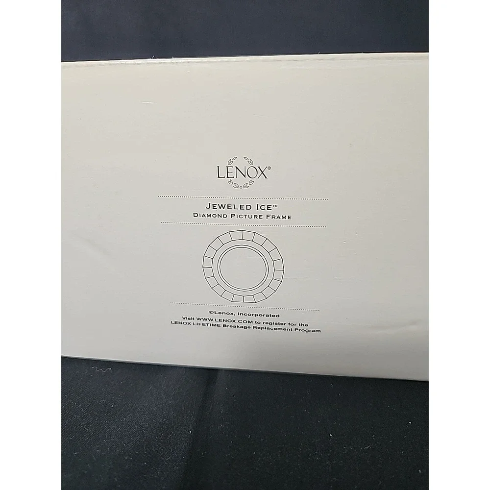 Lenox Jeweled Ice Diamond Shaped Crystal Photo Frame Glam Elegant New‎ in Box